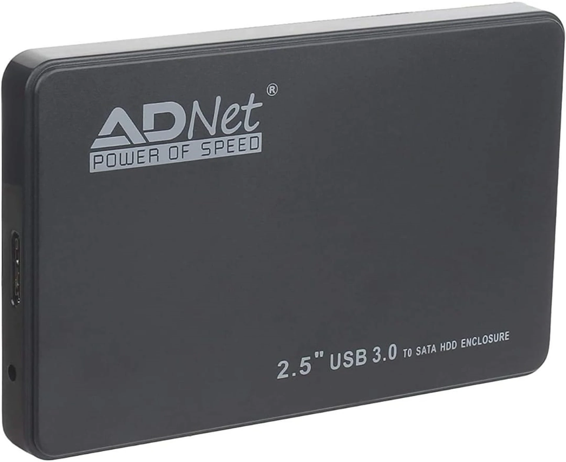AD Net AD-CAS 2.5 Inch USB 2.0 SATA HDD SSD External Hard Drive Enclosure Case